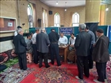 اندازه گیری فشارخون وقند خون  بصورت رایگان در نماز جمعه شهرستان ملکان بمناسبت هفته سلامت