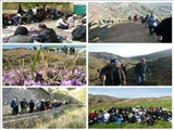 پیاده روی گروهی کارکنان شبکه بهداشت و درمان شهرستان مرند در فروردین ماه سال ۱٣٩٧ در روستای انامق