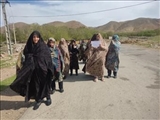 پیاده روی و پاکسازی محیط با همکاری رابطین در روستای دیزج